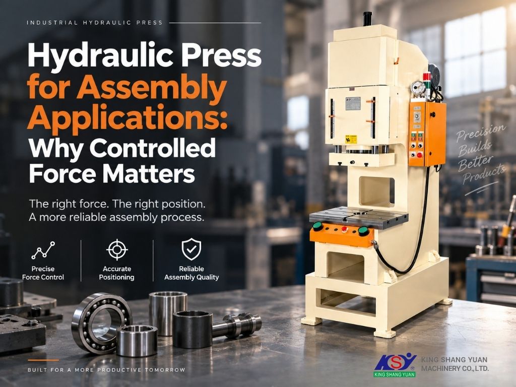 Hydraulic Press for Assembly Applications: Why Controlled Force Matters
